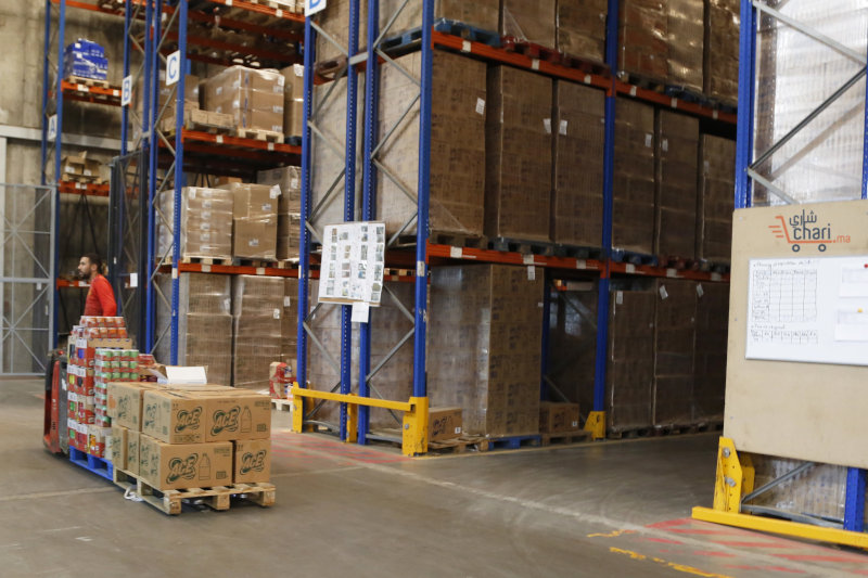 An employee at a Chari warehouse.