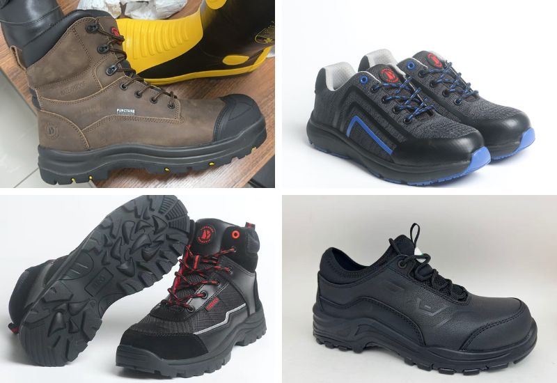 A selection of Yikodeen's safety shoes.